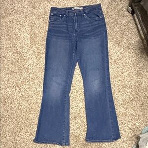 Levi's 726 Flare Jeans - Medium Blue Denim